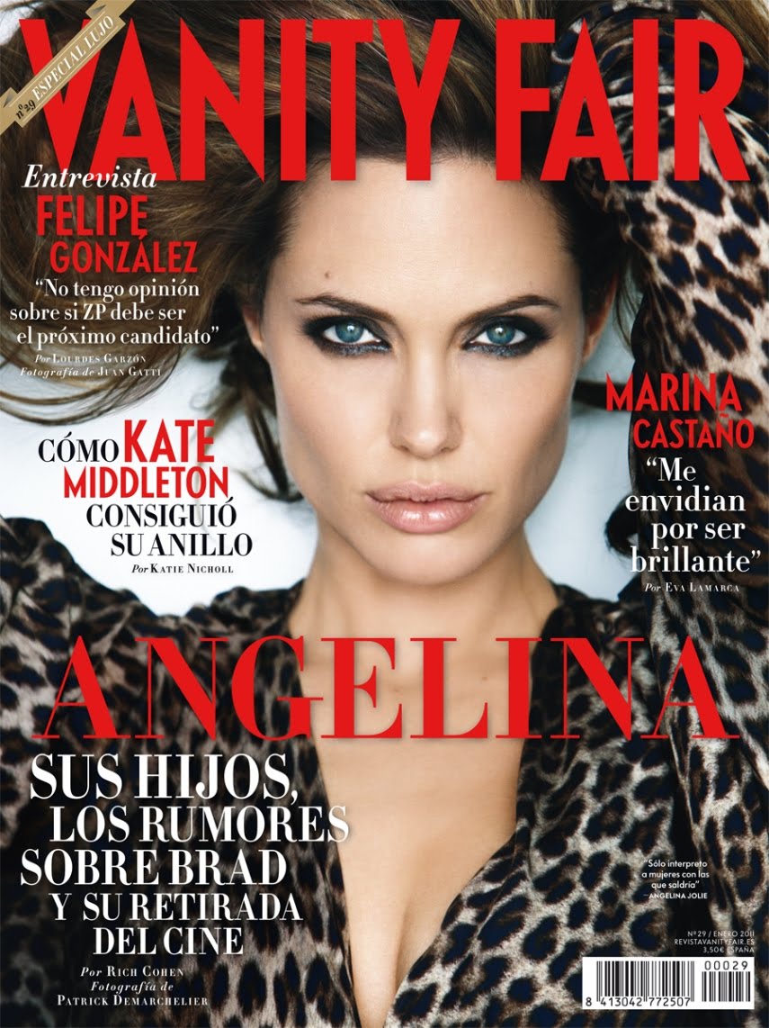Angelina Jolie by Patrick Demarchelier Vanity Fair Spain January 2011