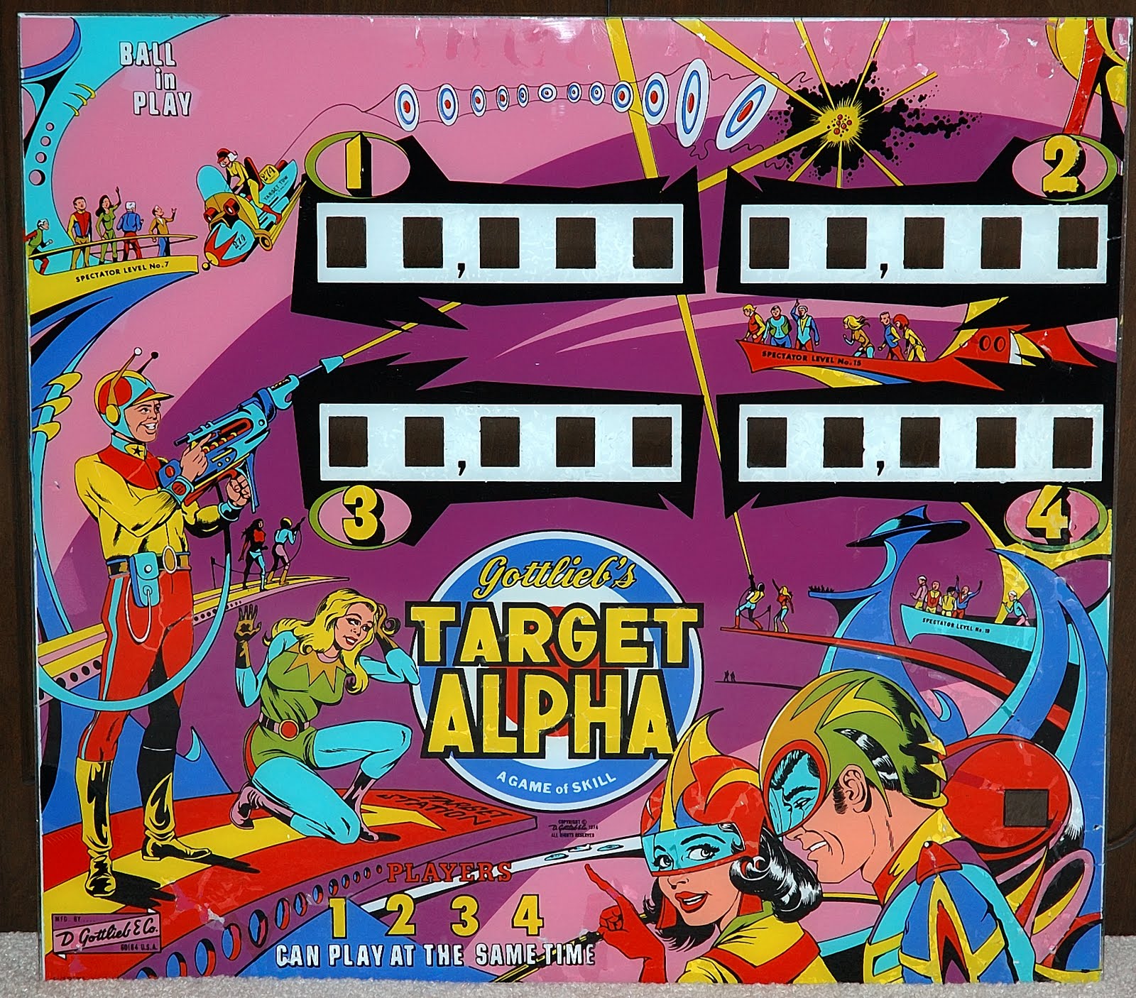 pinball & stuff Backglass touch ups