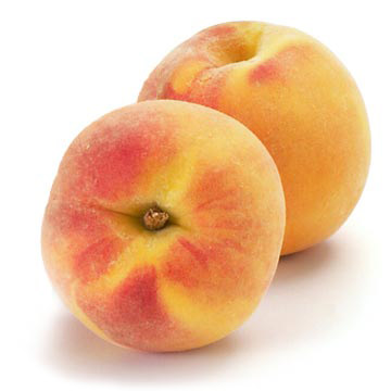 and peaches are