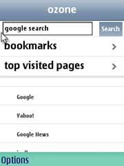 Ozone is WebKit based mobile browser for S60