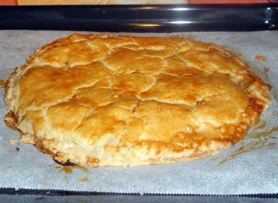 La empanada recién horneada Empanada de sardinas