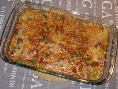 calabacines con tomate gratinados