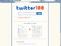 twitter 100 main page