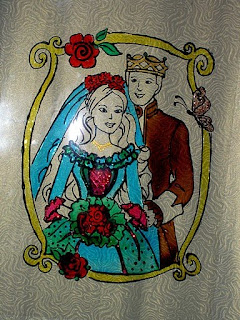 barbie glass painting