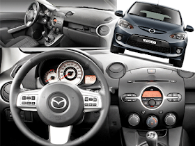 Mazda 2 Black Back the Shift Indicator
