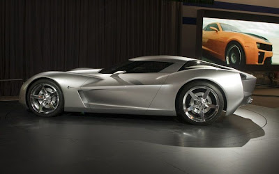 Chevrolet Corvette Stingray Hybrid Concept on Conceptcar1 Blogspot Comstingray Sideswipe 2009