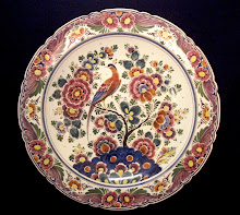 Large Velsen polychrome wall plate