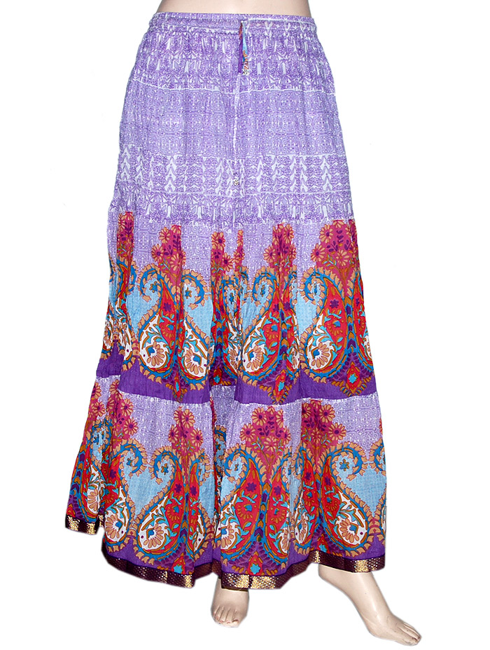 Rajasthani Traditional Cotton Block Print Womens Long Skirts