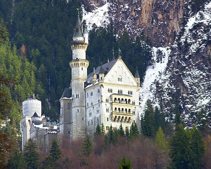 Historic Location Neuschwanstein Castle In Germany