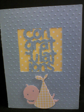 Cricut Baby Card