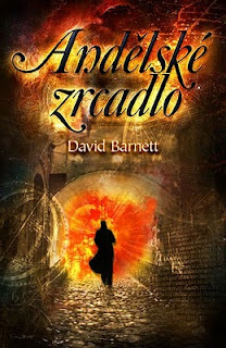 obálka románu Andělské zrcadlo / Angelglass cover artwork by Marek Fišer