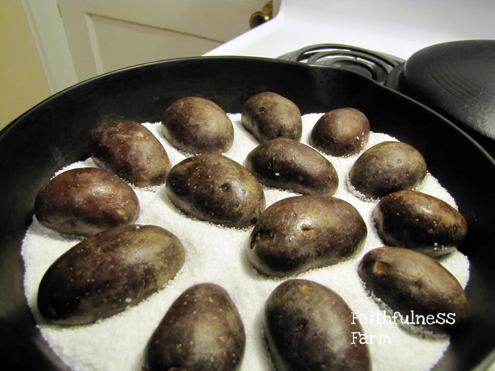 Faithfulness Farm Cast Iron Cooking Skillet SaltRoasted Potatoes