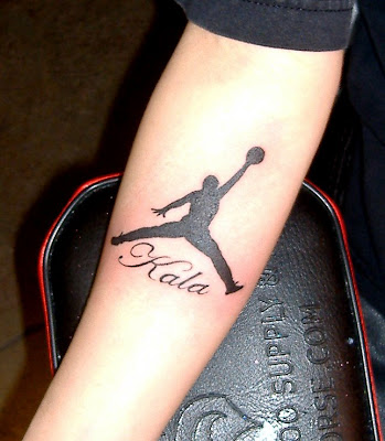 Even Michael Jordan has a tattoo Jordan symbol tattoo