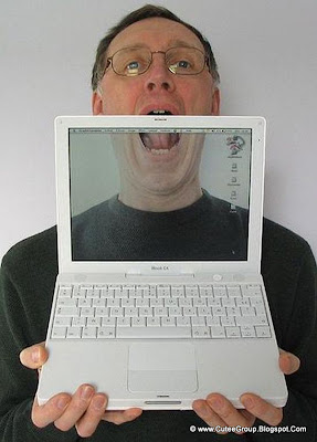 Transparent screen ibook g4