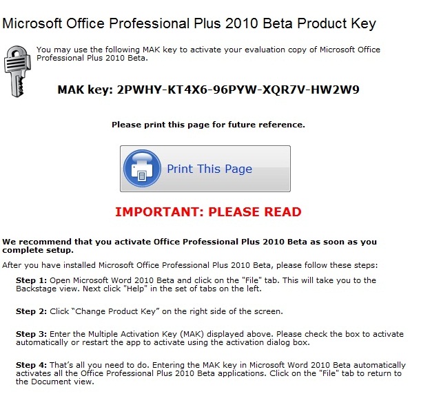 Micrsoft office 2010 MAK key office 2010 key. Micrsoft office 2010 MAK key