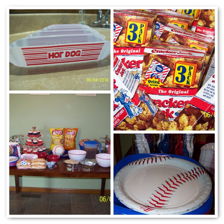 Baseball Party and Bat Cupcake Stand