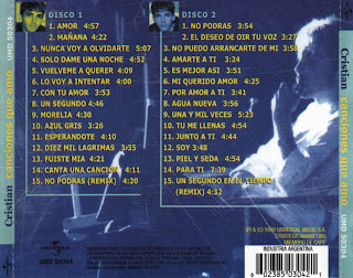 DISCOGRAFIA CRISTIAN CASTRO discografia cristian castro: