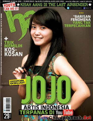 Cover Jojo dimajalah HAI Cover Jojo dimajalah HAI