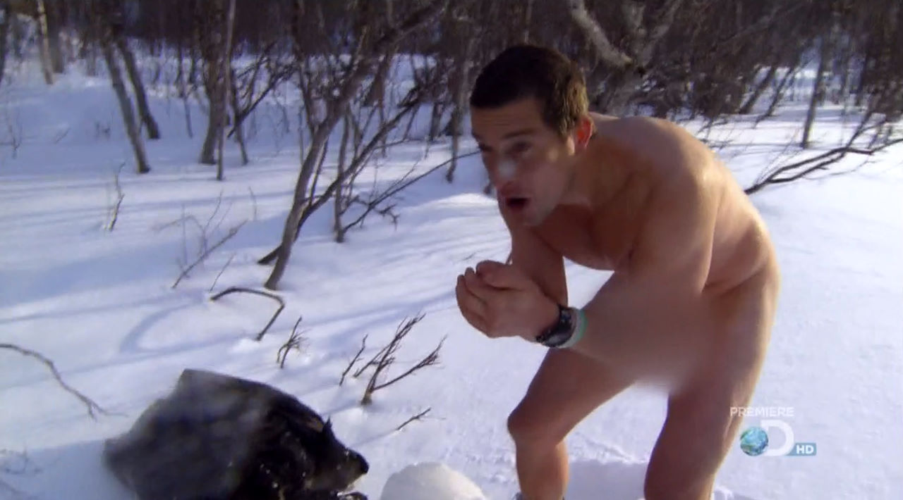 Looks Bear grylls jerks off both these