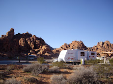 Set up in Valley of Fire State Park Nevada,