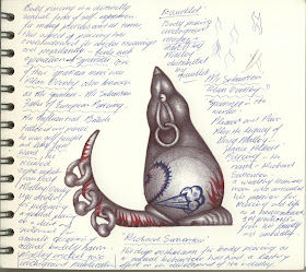 Hair Beauty Tattoo Hollywood Ballpoint Pen Drawings Pierced Rats Ear rings are always hot! hair beauty tattoo hollywood ballpoint pen drawings pierced rats