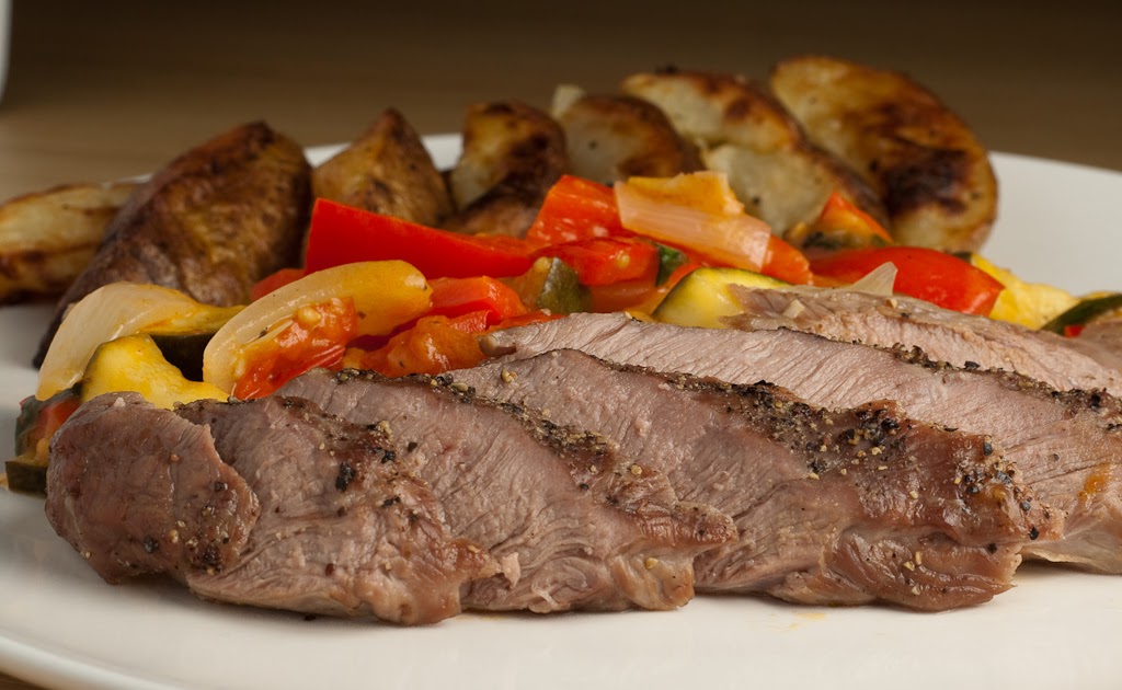 Freestyle Cookery Recipe Boneless Lamb Loin Fillets with Rosemary Potato Wedges and Sortof