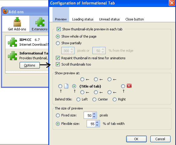 [Configuration-of-Informational-Tab-Add-on-for-Firefox.PNG]