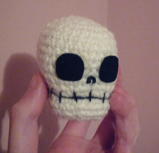 Crochet Skull Ornament
