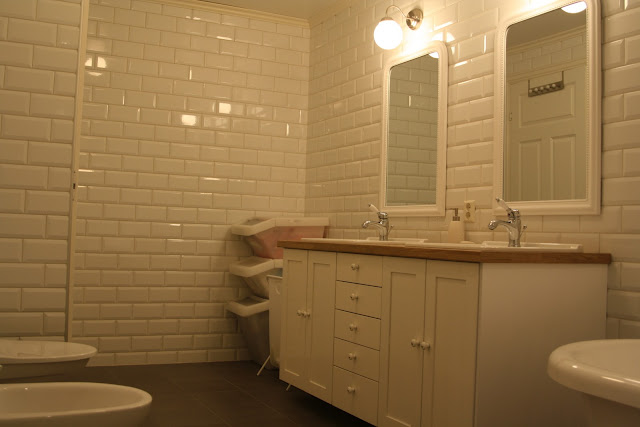 Jordbærpiken: badet vårt