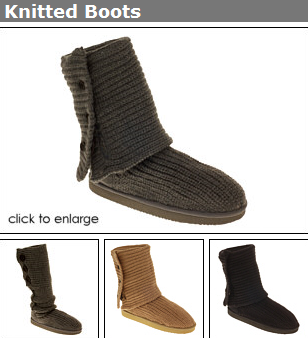 knitted boots womens