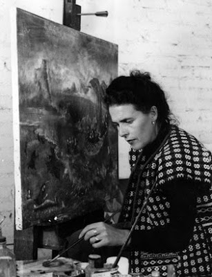 Kati Horna: Leonora Carrington at her easel