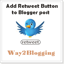 How to Add Retweet Button to Each Blogger Post