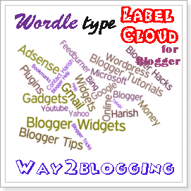 Add Wordle Type Flash Lebel Cloud (FatColud) Widget For Blogger / Blogspot