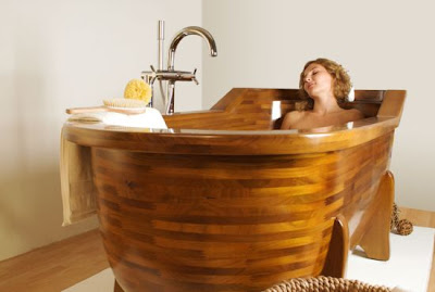 Bañera de madera