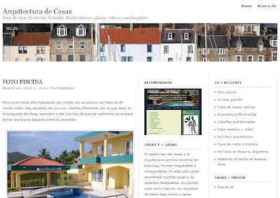 Portada de Arquitecturadecasas.info
