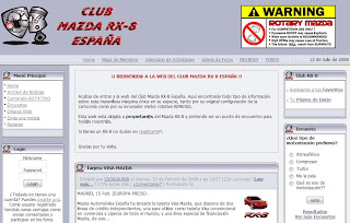 Club Mazda RX 8 sitio web