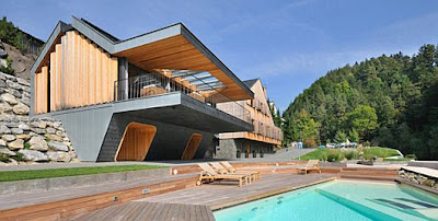 Casa de diseño en perspectiva