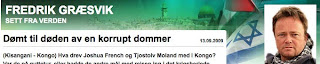 Faksimile fra Fredrik Græsvigs TV2-blogg