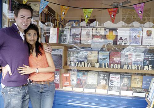 “Bookshops are romantic places Bookshop Window Display. “Bookshops are romantic places