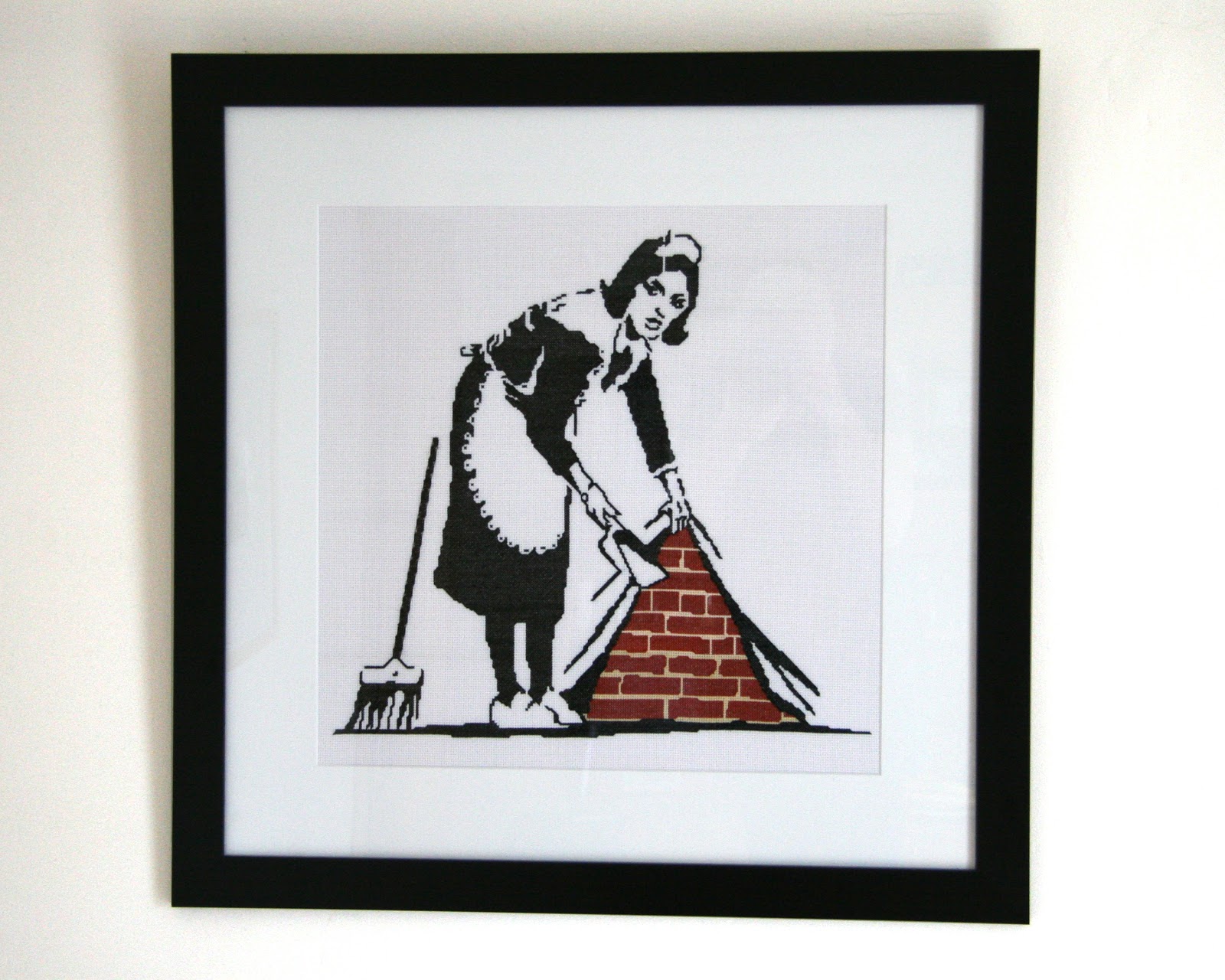 Banksy Maid Stencil