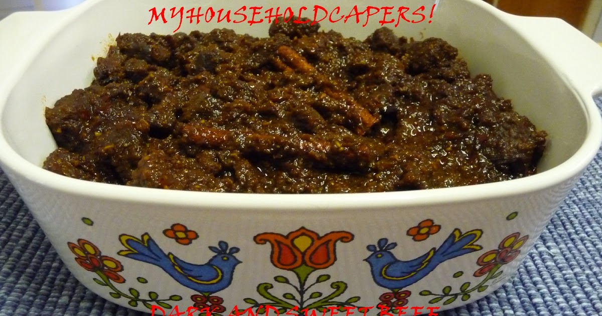 My Household Capers Recipe Dark And Sweet Beef Daging Masak Hitam Manis