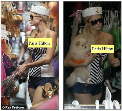Sexy Lingerie Stores on Sexy Sailor Paris Hilton Goes Halloween Costume Shopping In Lingerie
