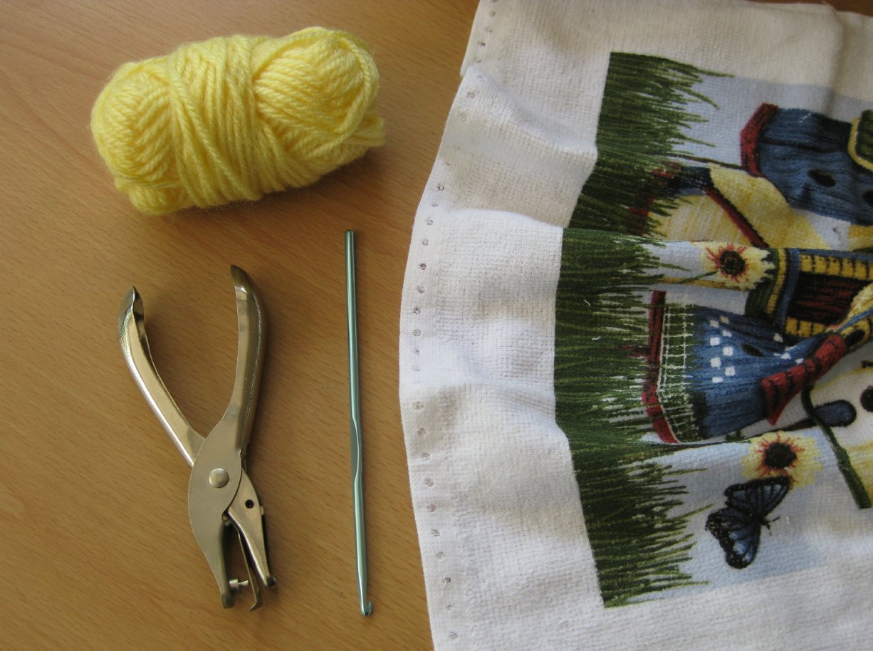 Kitchen Towel (sample used is about 15 1/2 inches wide, 25 inches long ...