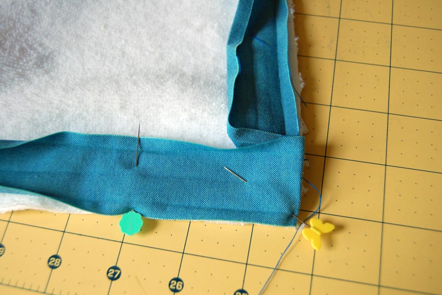 Sew to Speak How To Attach Bias Tape (with mitered corners)