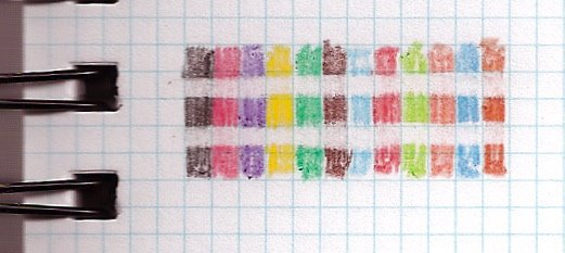 eraser experiment with color pencils
