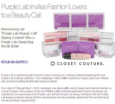 Reader Giveaway! Purple Lab Closet Couture
