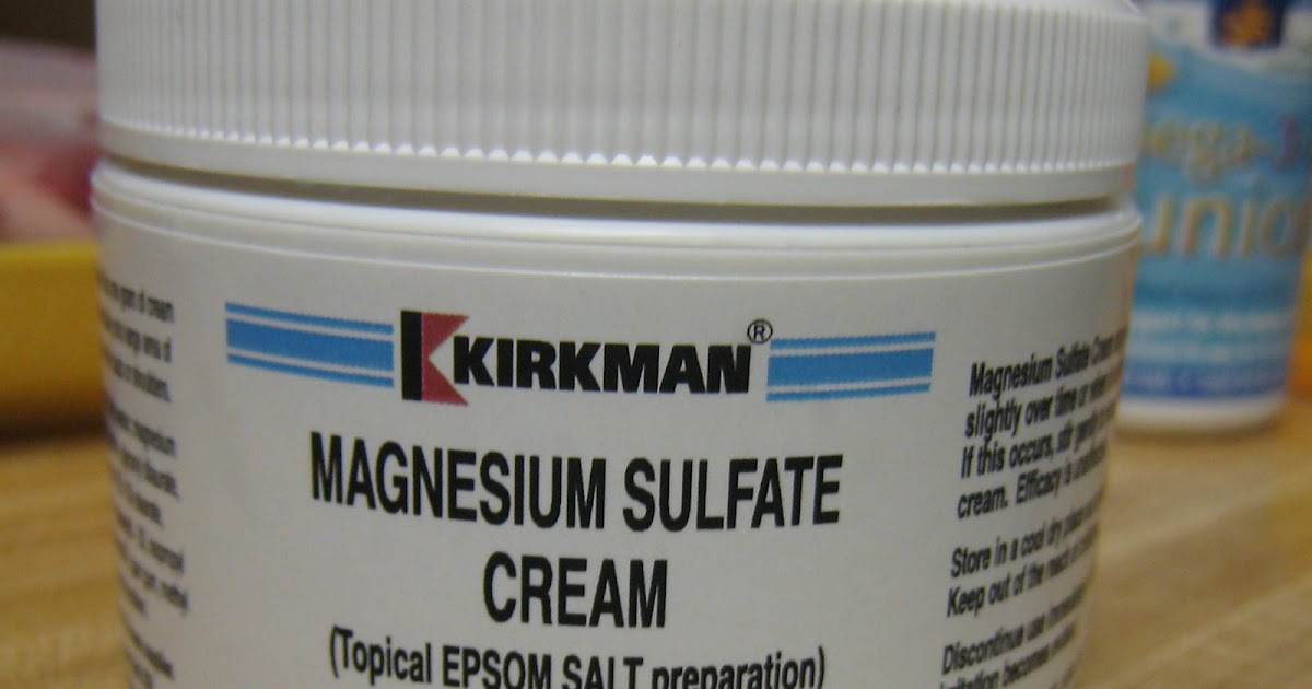 Gluten Free Casein Free Life Magnesium Sulfate Cream