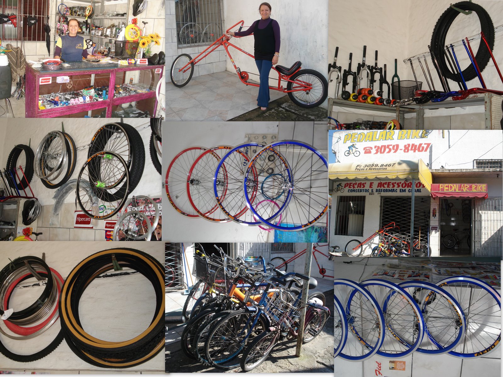 PEÇAS E ACESSÓRIOS, REFORMAS EM GERAL, VENDA DE BICICLETAS NOVAS, SEMI NOVAS E PERSONALIZADAS