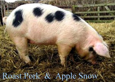 Roast Pork & Apple Snow
