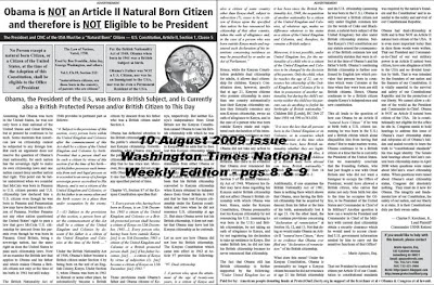Washington times obama essay
